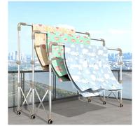 Stendi Biancheria Esterno con Ruote Estensibile Stendino Verticale per Asciugare Stendipanni Clip per Calzini 90 kg Capacité 220 cm Facile da Trasportare