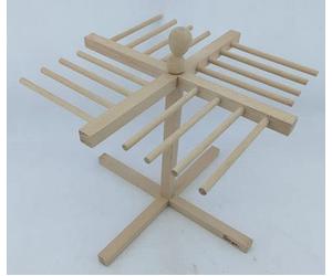 Stendi Pâta Fraîche en Bois avec 16 Supports Séchoir à Pâtes Fraîches à Sécher les pâtes longues comme spaghetti et nouilles Sirge
