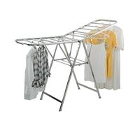 Stendino Pieghevole in Acciaio Inossidabile per Casa - Asciugatrice a Pavimento Aerodinamica, 3 Taglie, Colore Grigio, Grande - Ideale per Spazio e Funzionalità.