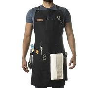 Stenffy Tablier de travail professionnel en toile robuste réglable avec plusieurs poches pour homme et femme