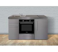 Stengel Mini-Cuisine en Inox avec Frigo, Four et Vitrocéramiques - MPBES150 - 10150 106631 - 01