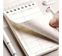 Steno Spiral Notebook - Vocabulary & Language Study Notebook for Memorization & Planning, Lay-Flat Design with Durable Cover
