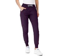 Stenso Nobby Pantalon Blanc Femme - Homme - Pantalon De Travail Femme - Homme Unisexe Élastique avec Ceinture À Cordon De Serrage, Poches Avant Et Arrière, Poche Cargo Zippée Confiture Violette L