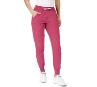 Stenso Nobby Pantalon Blanc Femme - Homme - Pantalon De Travail Femme - Homme Unisexe Élastique avec Ceinture À Cordon De Serrage, Poches Avant Et Arrière, Poche Cargo Zippée Fuchsia Clair XL