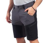 Stenso Nox Shorts Et Bermudas Homme - Short De Travail Homme Stretch Ultraléger - Adapté Au Travail Et Aux Loisirs - Fermeture YKK, Poches Avant, Poche Cargo avec Fermetures Éclair Noir/Gris M