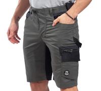 Stenso Revolt Shorts Et Bermudas Homme - Short De Travail Homme avec Stretch, Ripstop, Poches Multifonctionnelles, Éléments Réfléchissants, Fermeture YKK, Ceinture Élastique Vert 44
