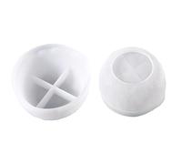 Steowsey 1 PCS Résine Silicone Moule Coulée Moule Plateau Moules Epoxy Silicone Moule Bol Transparent-Blanc pour DIY Plateau à Thé