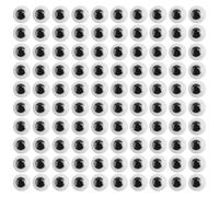 Steowsey 1000 PièCes Remuez Les Yeux Auto-AdhéSif, Autocollant Yeux éCarquilléS pour Le Bricolage Scrapbooking, Artisanat du Festival PoupéE Faisant des Yeux 6Mm