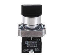 Steowsey 22 mm Latching 2 sélecteur rotatif à 3 positions sans sélecteur Zb2-Be101C Noir