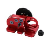 Steowsey 2Low CNC Boîte de transmission centrale avec engrenage Overdrive pour LCG 1/10 RC Crawler Axial SCX10 III 90046 TRX4 Rouge