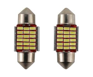Steowsey 2Pcs C5W C10W 31Mm 3014 18Smd Ampoule Interieur De Voiture Canbus LED De Feston Lampe De Plaque D'Immatriculation 12V