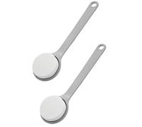 Steowsey Applicateur de Lotion pour la Peau Du Corps de Bain 2 Pièces Brosse Éponge Pratique Tête de Douche Brosse de Gommage Brosse de Bain pour le Dos Brosse Après Douche Éponge Pad