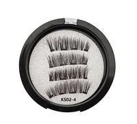 Steowsey Cils MagnéTiques Avec 2 Paires D'Aimants En Fibres Artificielles MagnéTiques Avec Recourbe-Cils KS02-4