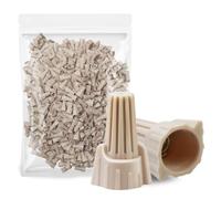 Steowsey Écrous de connecteur de fils, capuchons de connecteur d'extrémité de fil à ailettes, capuchons nervurés pour connecter des fils, borne à vis à ressort facile à installer