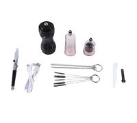 Steowsey Kit AéRographe avec Compresseur 30PSI AéRographe Portable Sans pour Peinture Bricolage, DéCoration de Gâteau, Cookie-Noir