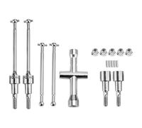 Steowsey Kit d'arbre d'entraînement avant et arrière CVD Dogbone pour 1/16 SCY Brushless 16101 16102 16103 Pro 201 16101-6312