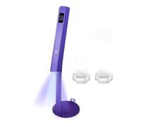 Steowsey Lampe UV magnétique portable pour ongles : séchoir à ongles U V à séchage rapide, support magnétique sans fil LCD portable