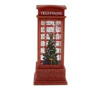 Steowsey Lanterne de NoëL Snow Globe Lanterne NoëL Eau Scintillante Neige Cabine TéLéPhonique pour Festival pour Enfants, Arbre