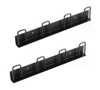 Steowsey Lot de 2 crochets muraux pour tasses à café, sans perçage, avec 4 porte-gobelets