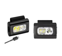 Steowsey Lot de 2 lampes de course à pied, lampe de jogging, lampe LED magnétique puissante, lampe de poitrine 1200 lumens, pour le camping, facile à installer et à utiliser