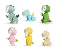 Steowsey Lot de 6 mini lampes de bureau LED en forme de dinosaure mignon petit support de téléphone comme indiqué 5,1 x 3,6 x 9,8 cm Lampe de chevet portable pour enfants