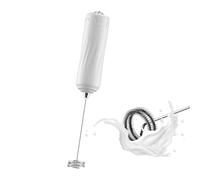 Steowsey Mini mousseur à lait électrique portatif pour café, latte, matcha - Blanc