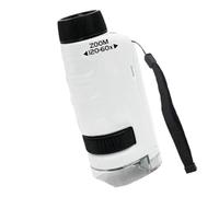 Steowsey Minilabsters Miniscope pour enfants, mini labsters microscope portable, mini labsters microscope portable (blanc) facile à installer