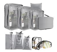 Steowsey Organisateur de Valise, Ensemble D'Organisateur de Valise 10 Pièces, Organisateur de Bagages Étanche, Cube avec Sac à Chaussures, Sac à Linge, Organisateur de Voyage, à Vêtements pour Sa