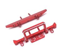Steowsey Pare-chocs avant arrière en métal pour voiture 1/10 RC Crawler MN999 MN222 TRX4 SCX10 90046 90047 RC Pièces de mise à niveau de voiture Rouge