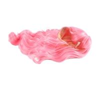 Steowsey Perruque Rose avec Frange Longue Perruque OnduléE avec Frange D'Air Soyeuse Pleine Perruque RéSistante à la Chaleur Remplacement de Cheveux Perruque D'Aspect Naturel