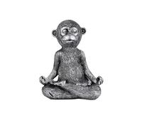 Steowsey Statue de singe méditant en résine - Figurine de Bouddha de yoga - Sculptures décoratives pour terrasse, salon, cour extérieure