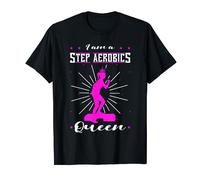 Step Aérobic Queen Instructeur Fitness Exercice Entraînement T-Shirt