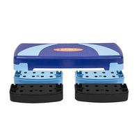 Step aérobique - HMS - AS004 - Bleu - Réglable 3 niveaux - Antidérapant - 80,3x30,7 cm - Hauteur 10-20 cm