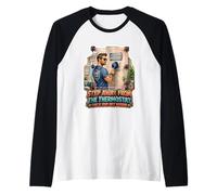 Step Away from The Thermostat Funny Dad Système de sécurité Manche Raglan
