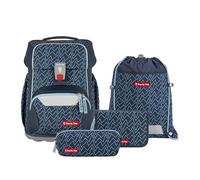 Step by Step Basis Schulranzen-Set 4-teilig Blue Lines