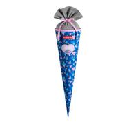 Step by Step Cône scolaire bleu blanc pour fille - School Cone Seashell Pearl 330670