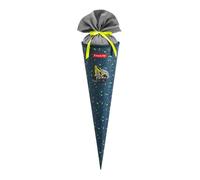 Step by Step Cône scolaire gris bleu gris foncé pour fille et garçon - School Cone Bagger Rocco 330688