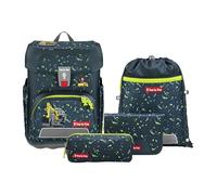 Step by Step Ensemble Cartable Cloud 5 pièces Tornister ergonomique avec réflecteurs, hauteur réglable avec ceinture abdominale, dès la 1ère classe, 19L