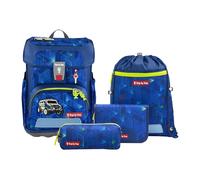 Step by Step Ensemble Cartable Cloud 5 pièces Tornister ergonomique avec réflecteurs, hauteur réglable avec ceinture abdominale, dès la 1ère classe, 19L