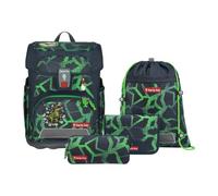 Step by Step Ensemble Cartable Cloud 5 pièces Tornister ergonomique avec réflecteurs, hauteur réglable avec ceinture abdominale, dès la 1ère classe, 19L
