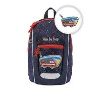 Step by Step KIGA Mini Sac à dos ergonomique avec sangle de poitrine réglable en hauteur pour les plus petits, pour maternelle, crèche et crèche, à partir de 12 M+, tout-petits, 6 l, Fire Truck Finn