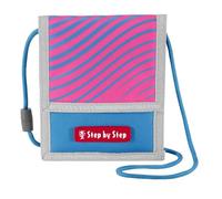 Step by Step Pochette tour de cou avec fenêtre pour ranger les pièces de monnaie et les clés, Colibri Kaja - Bleu/rose