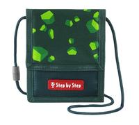 Step by Step Pochette tour de cou avec fenêtre pour ranger les pièces de monnaie et les clés, Dino Targo - Vert, Einheitsgröße, Adapté aux enfants et fonctionnel