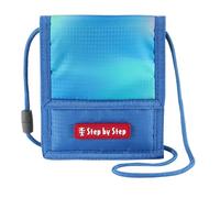 Step by Step Pochette tour de cou avec fenêtre pour ranger les pièces de monnaie et les clés, Ninja Zazu - Bleu/vert
