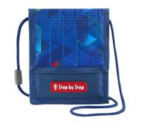 Step by Step Pochette tour de cou avec fenêtre pour ranger les pièces de monnaie et les clés, Police Truck Charly - Bleu