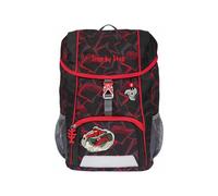 STEP BY STEP Sac à dos gris / vert foncé / rouge cerise / noir, Taille One Size