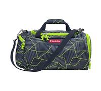 Step by Step Sac de sport avec compartiment à linge humide, bandoulière amovible, bandoulière réglable, 13 l, Dark Cat Chiko - Gris-vert-noir