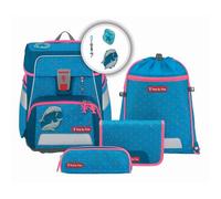Step by Step Sac d'école bleu clair pétrole pour fille - Space Schulranzen-Set 5 pièces Dolphin Pippa 197798