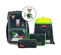 Step by Step Sac d'école bleu foncé gris pour fille et garçon - Giant Schulranzen-Set 5 pièces Ninja Kimo 330757