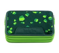 Step by Step Trousse à Crayons XXL Pencil Case, 3 Folds Dino Targo Vert